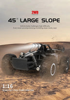 Oike RC Car 1:16 Model With LED Lights Radio Off-road Remote Control Climbing Vehicle Outdoor Cars Drift Race Toys Boys Gifts