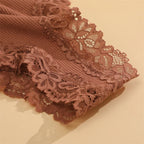 FINETOO 3Pcs Women Cotton Underwear Panties Sexy Lace Brazilian Briefs Low Waist Floral Solid Color G-string Breathable Lingerie