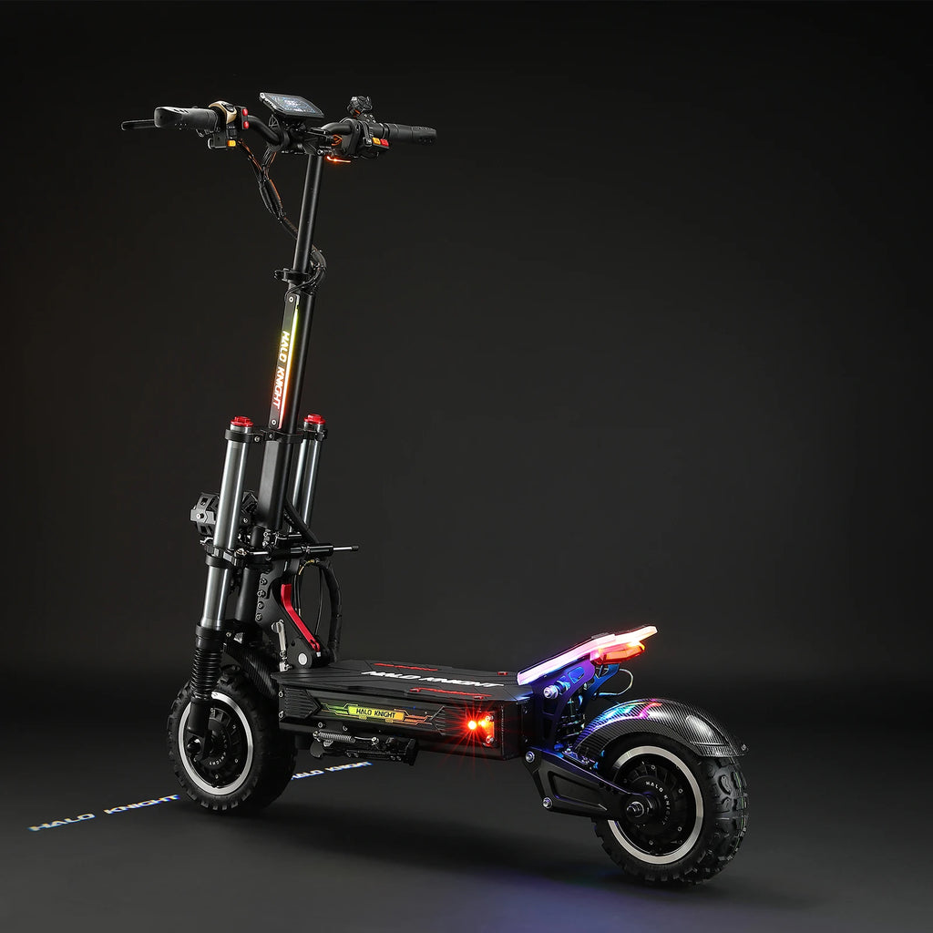 New HALO KNIGHT T107Pro Large Display Smart Escooter Adults 60V 38.4Ah Battery 3000W Dual Motor 95KM/H Powerful Electric Scooter