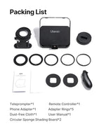 Ulanzi RT02 Universal Teleprompter Prompter DSLR Camera Smartphone Tablet Laptop Teleprompter Live Streaming Video Recording