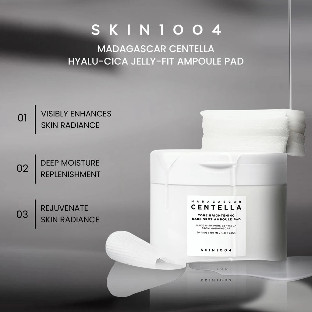 SKIN1004 MADAGASCAR CENTELLA PAD,Essence-Infused Pad Texture,For A Radiant Glow,Moisture Lock,Korean Skincare,Korean Makeup