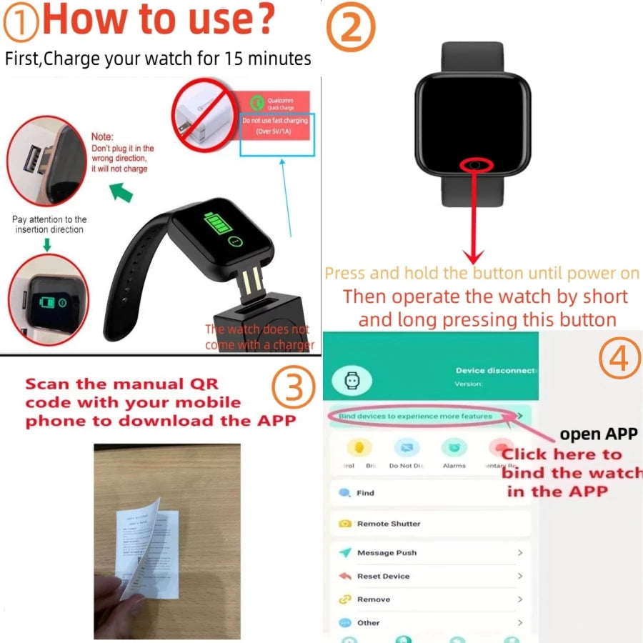 Multifunctional Smart Watch Men Women Bluetooth Connected Phone Music Player Fitness Sport Bracelet Sleep Monitor D13 Smartwatch Secondary image