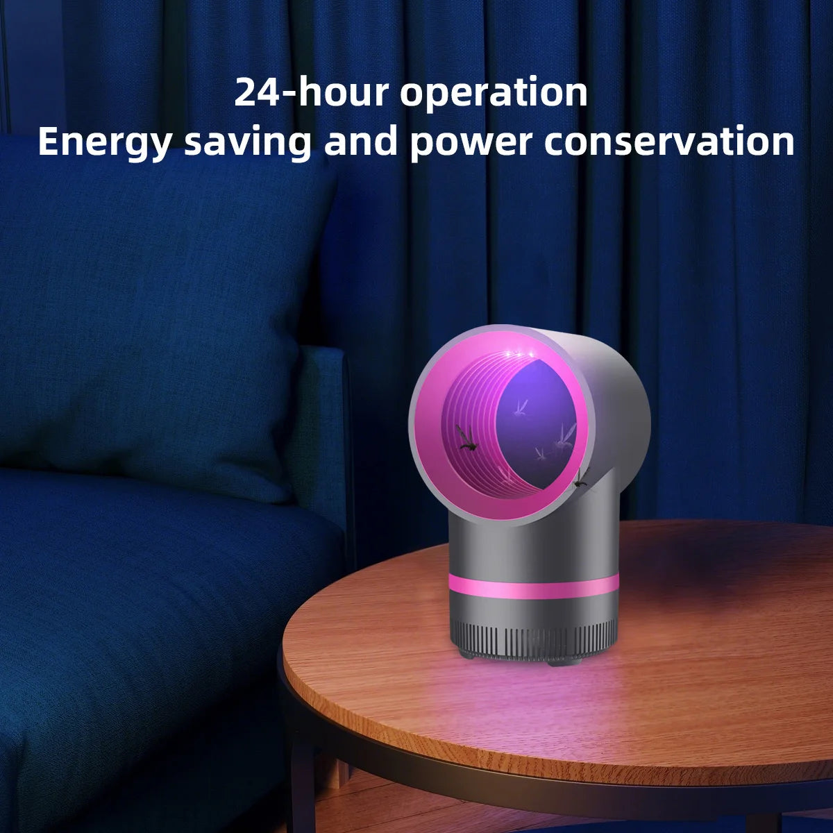 New USB Electric Mosquito Killer Lamp for Home Use Powerful Suction Gravidtrap Portable Rechargeable Silent Mosquito Trap Lamp Image secondaire du produit