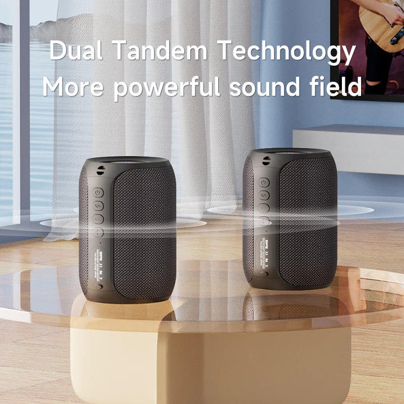 ZEALOT-S32PRO Portable Bluetooth 5.2 Speaker Outdoor Waterproof Wireless TWS Mini Column Box Speaker Outdoor TF Card Boom Box