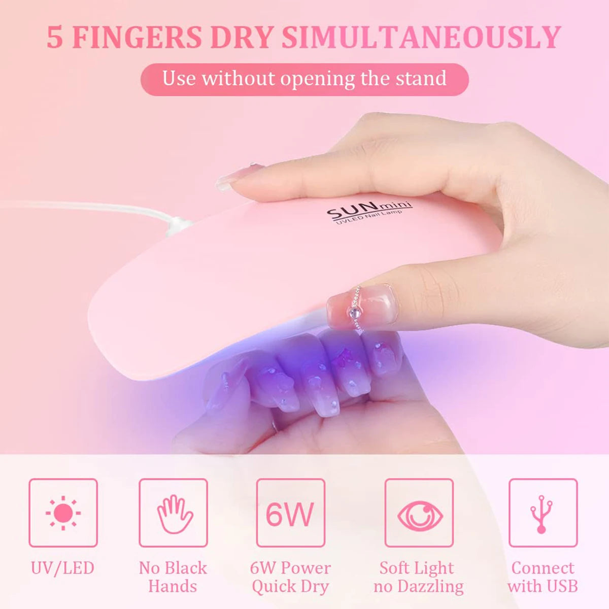 Acrylic Nail Kit Starter Set Acrylic Powder with U V Light Professional Tools with Decoration for Beginners Home Salon Gifts