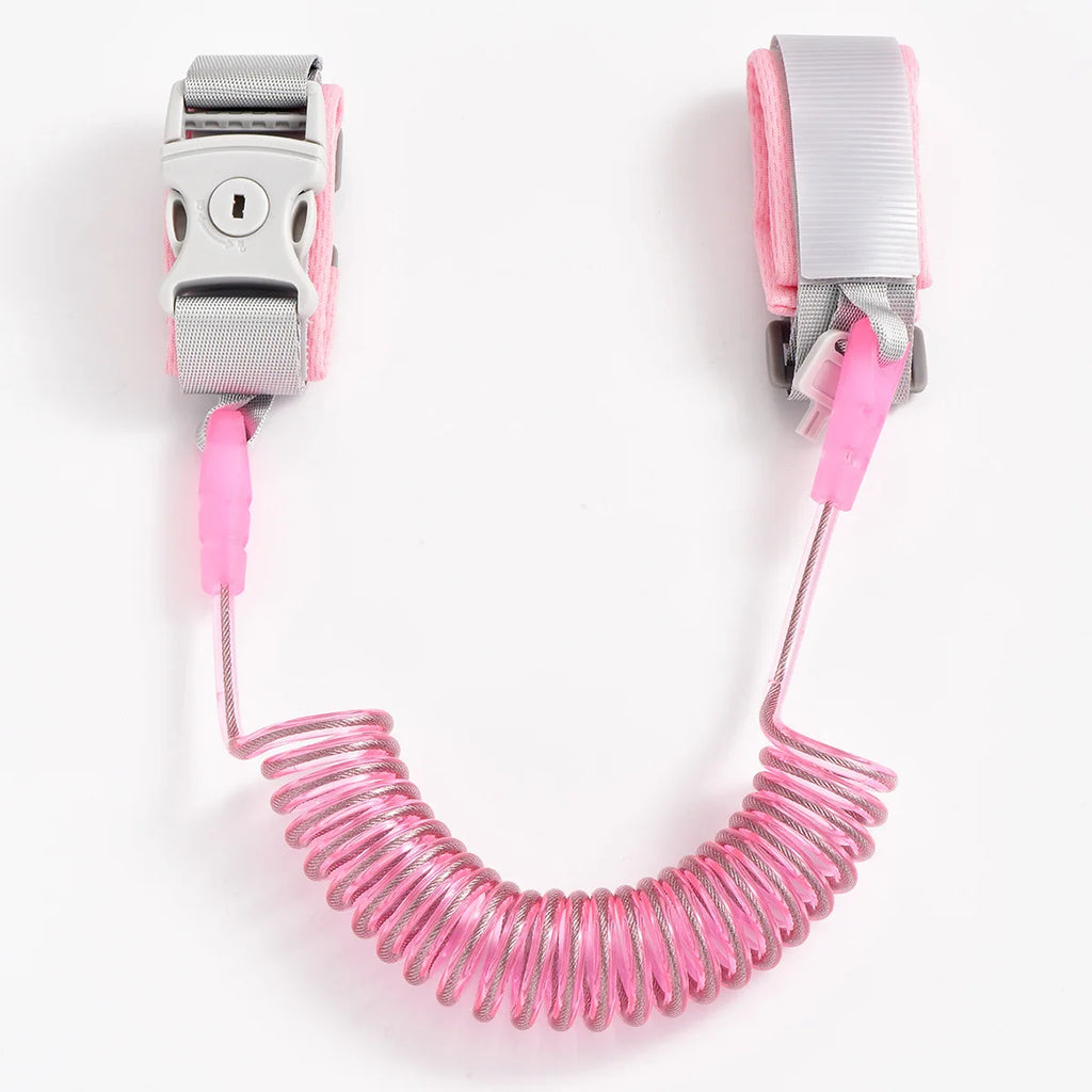 Baby Safety 2M Anti Lost Traction Rope for Kids Wristband Lock and Key Safety Traction Belt for Children Travel Outdoor