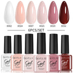 LILYCUTE Nail Gel Polish Set Pink Green Spring DIY Nail Art Design Long Lasting Soak Off UV Gel Manicure Painting Gel Vernis Kit