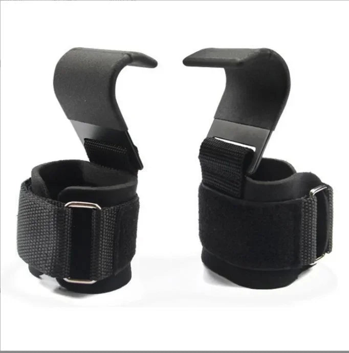 1/2PC Non-Slip Weight Lifting Hookspremium Pair of Straps Weightlifting Deadlift Chin Pull Up and Exercise Fitness Hook Training