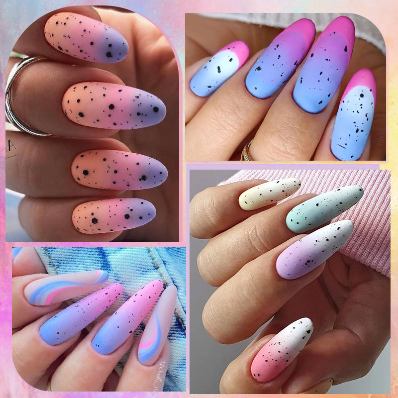 LILYCUTE 7ML 6PCS Neon Gel Nail Polish Set fluorescent Series Color Changing Semi Permanent Soak Off Manicure kit Nail Art Gel