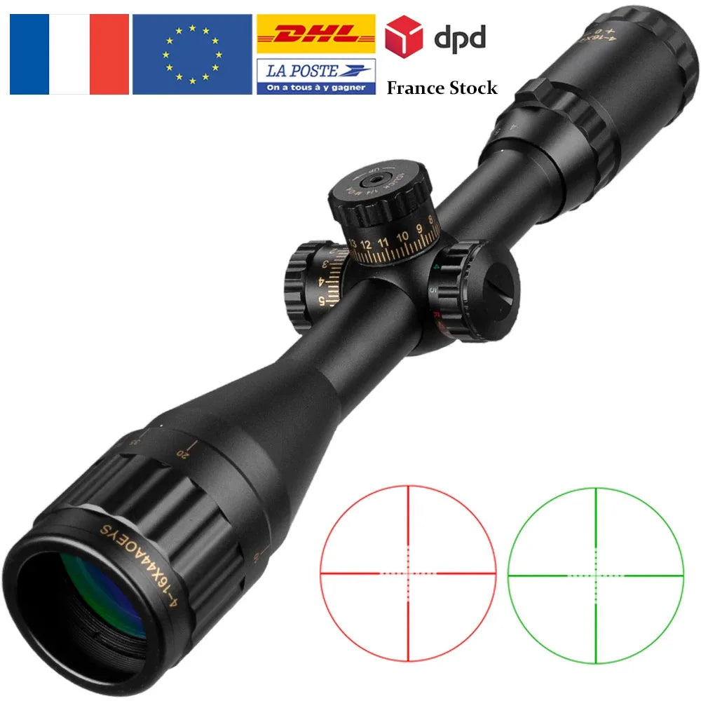 BSA 4-16x44 Tactical Scope Optic Sight Green Red Illuminated Hunting Scopes Main image