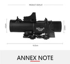 1x-4x Fixed Dual Purpose Scope With Mini Red Dot Scope Red Dot Sight Hunting Scopes