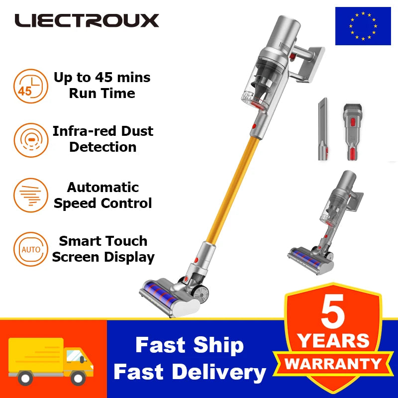 Cordless Handheld Stick Vacuum Cleaner Liectroux i10, Smart Dust Sensing,27KPa, 250W BLDC,Suit for Carpet, Floor, Car & Pet Hair Main image