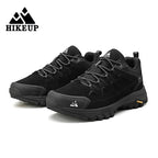 HIKEUP Leather Men Shoes for Men's Casual Shoes Fashion Waterproof Winter Luxury Designer Brand Work Boots Man Non-slip Sneakers