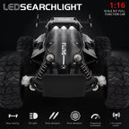 Oike RC Car 1:16 Model With LED Lights Radio Off-road Remote Control Climbing Vehicle Outdoor Cars Drift Race Toys Boys Gifts