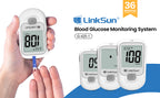 LinkSun G-425-1 Blood Glucose Meter 50/100 pcs Test Strips and Lancets Diabetes Medical  Glucosemeter Testing Blood Sugar Tester