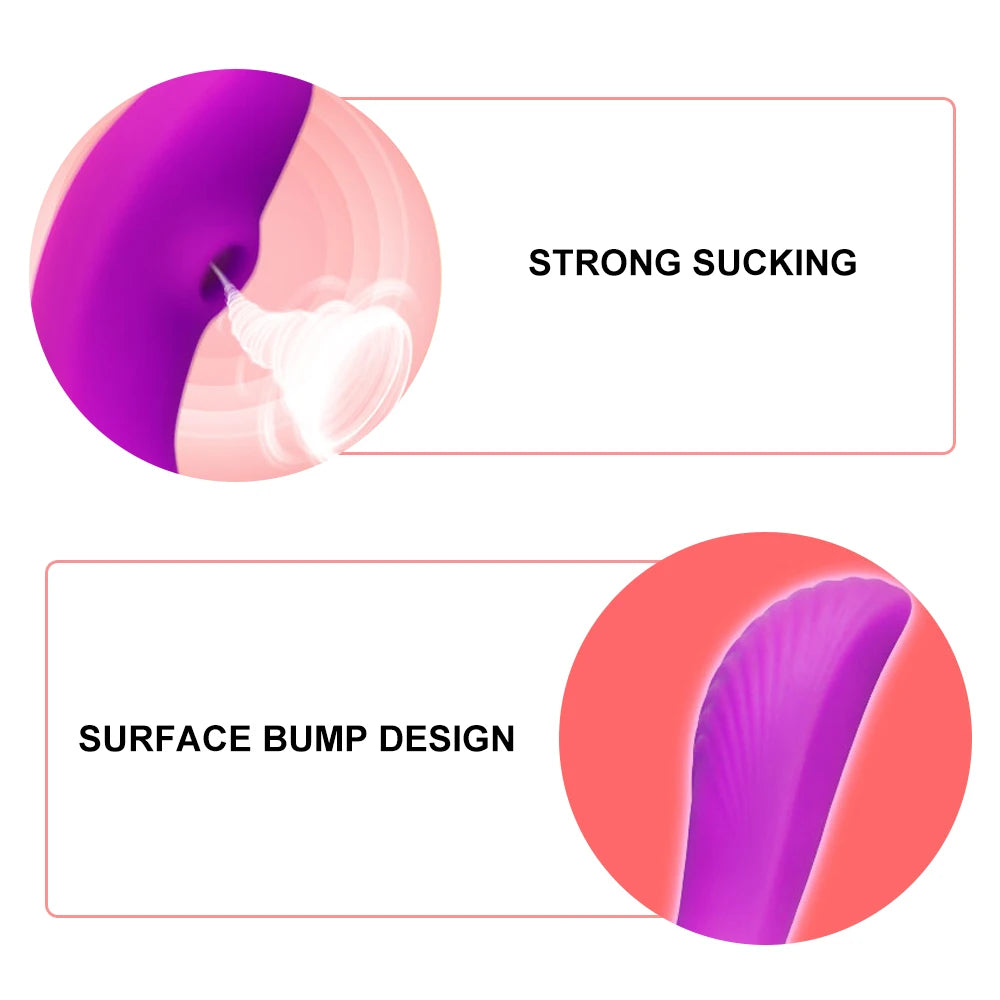 Powerful Sucking Wireless Remote Vibrator Wearable U Shaped Dildo Massager Dual Clit Stimulation Couple Adult Sex Toys for Women