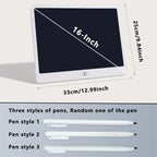16 Inch Big LCD Writing Board 10 Inch Drawing tablet Kids Writing Painting Children Educational Toys for 3-12 Years Girls Boys