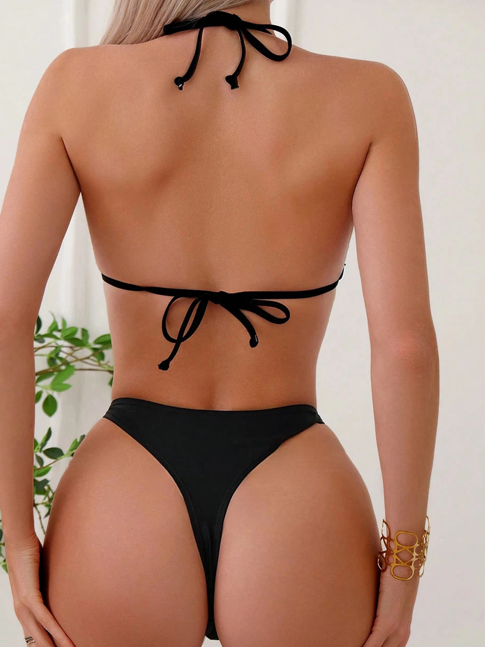 Sexy Micro Bikini 2026 Woman Chain Swimsuit Women Swimwear Thong Bikinis Set Brazilian Two-piece Bathing Suit Beach Wear Bather