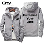 Customized Travel Team Zipper Jacket, Men's and Women's Hooded Unisex UV Resistant Waterproof Jacket, Outerwear, Spring, Summer,