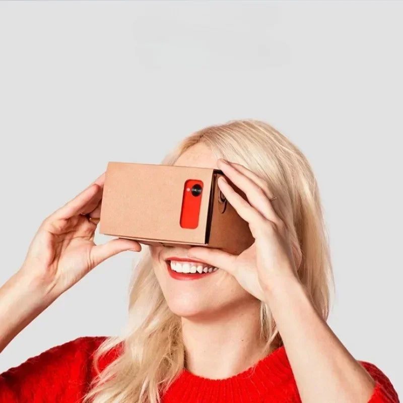 1pc Google Cardboard 3D Vr Virtual Reality Glasses For Android or Phone NEW VR Model DIY Transform Your Device Into a Big Screen