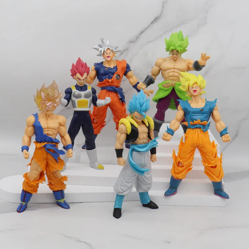 Dragon Ball Z Super Saiyan Anime Figurine Model Gillen Rose Goku Broly Vegeta Ultra Instinct DBZ Action Figures Collection Toy