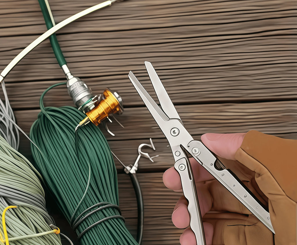 Portable Folding Stainless Steel Scissors, Multifunctional Outdoor Tool for Camping, Hunting and Fishing Survival Gear