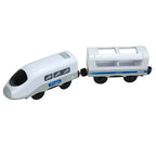 Train Track Wooden Train Toys Magnetic Set Electric Car Locomotive Diecast Slot Fit All Wood Brand Biro Railway Tracks For Kids