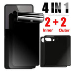 4in1 Privacy Screen Protector Inner & Outer Anti-Spy Hydrogel Films for Samsung Galaxy Z Flip 7 Flip7 Anti-peeping Protectors