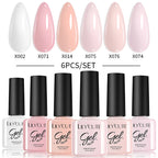 LILYCUTE Nail Gel Polish Set Pink Green Spring DIY Nail Art Design Long Lasting Soak Off UV Gel Manicure Painting Gel Vernis Kit