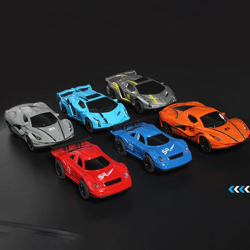 RC Railway Car1:43  Accessories Toy Electric Race Track Vehicle Double Battle Speedway Profissional Slot Car Circuit Racing Gift Main image
