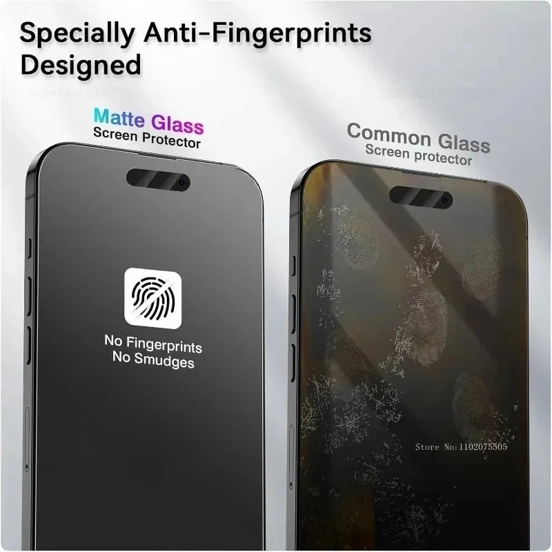3Pcs Matte Tempered Glass Film for iPhone 17 16 15 14 Pro Max 17 Air Screen Protector for iPhone 13 12 11 Pro 16e 15 Plus XS XR