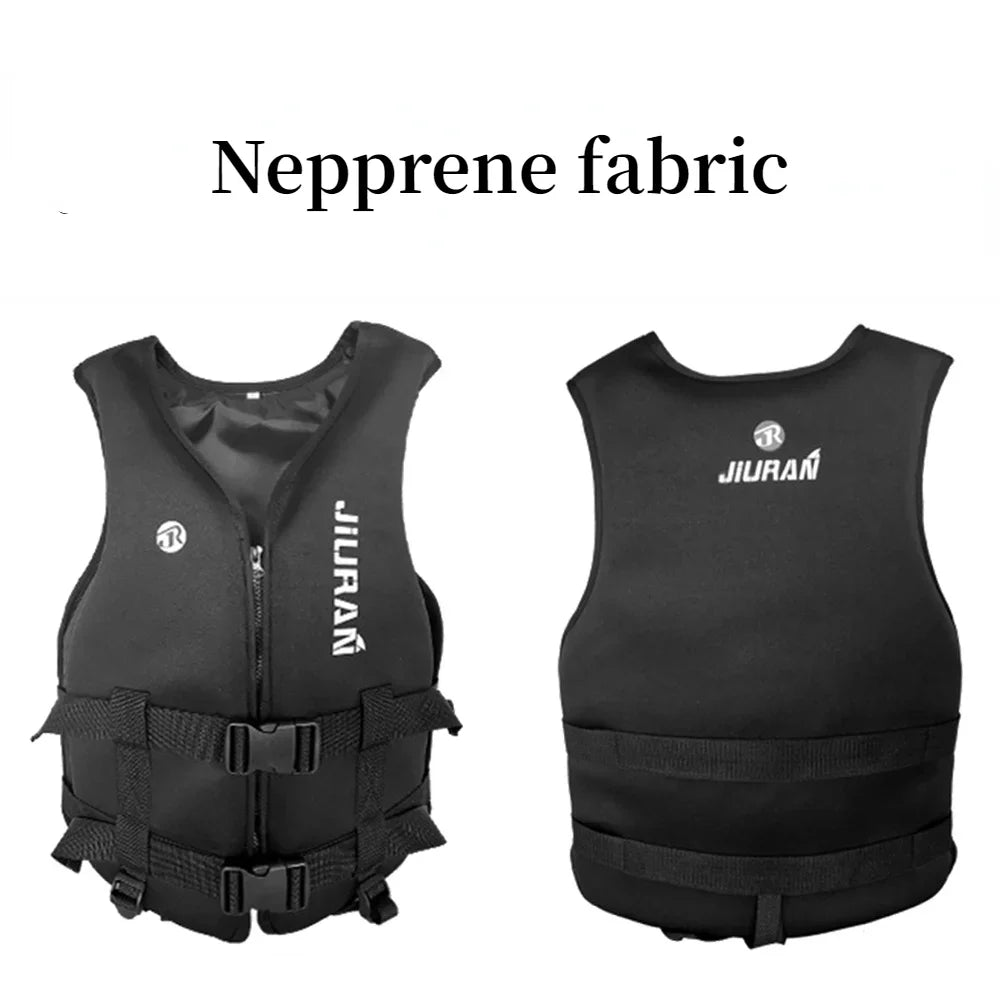 Neoprene Life Jacket for Adult Children New Water Sport Buoyancy Jacket Life Vest Swimming Boating Skiing Driving Vest Drifting