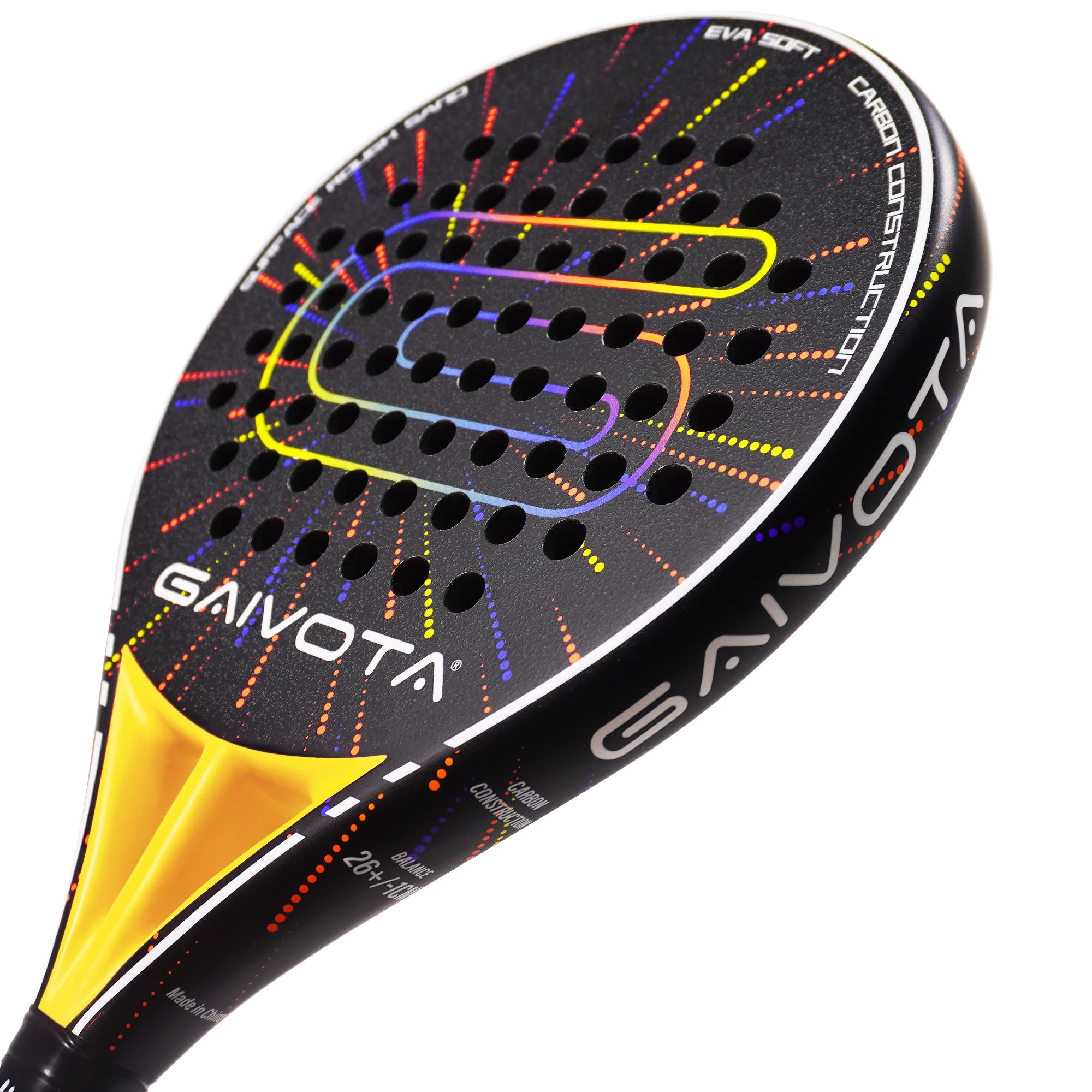GAIVOTA 2026 new debut PX30 Padel tennis racket carbon fiber surface treatment EVA memory flexible foam core Padel racket