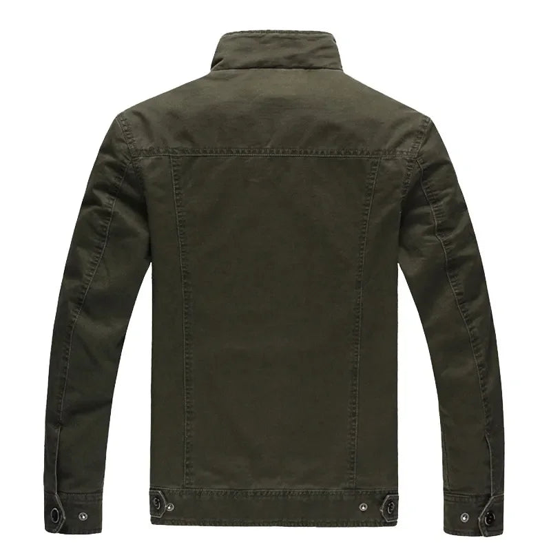 2024 new Spring Autumn Men's Bomber Jacket Casual Male Tactical Coats Baseball Slim Outwear Windbreaker Tooling Jackets Secondary image