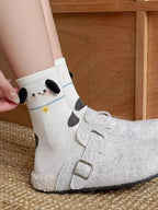 Fashion Sweet Cute 3D Animal Ears Pig Hosiery Winter Warm Cartoon Socks for Children Harajuku Cotton Soft Home Floor Sock