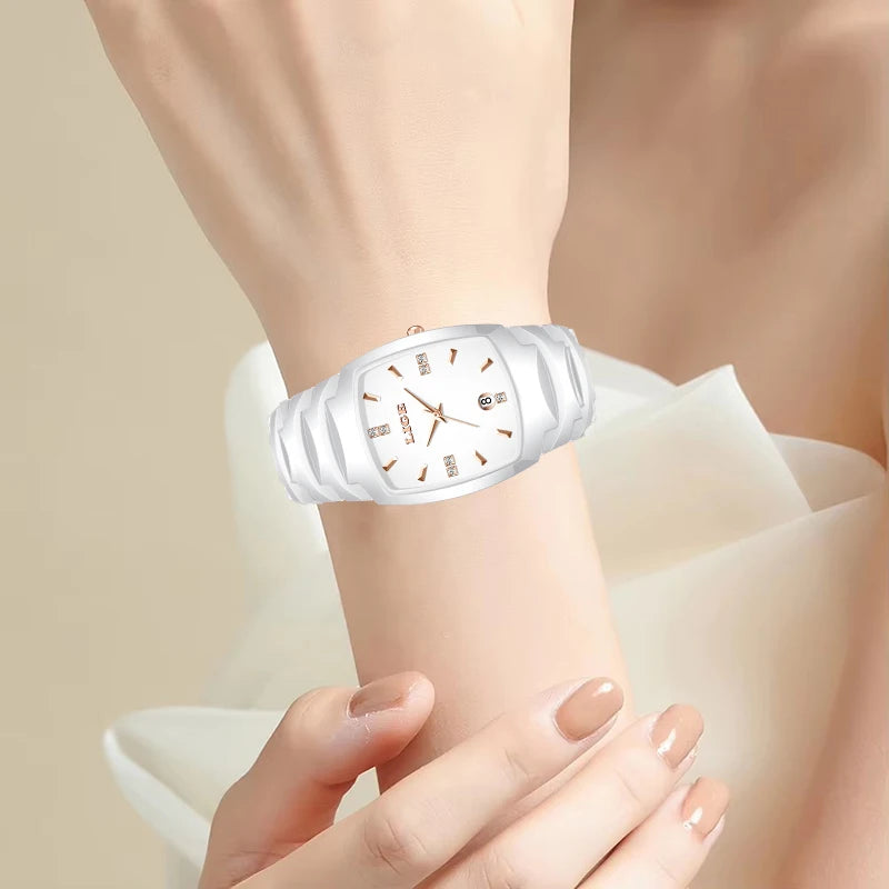 LIGE Fashion Luxury Woman Watch Simple Elegant Stainless Steel Casual Quartz Watches for Women Calendar Ladies Romantic Gift New