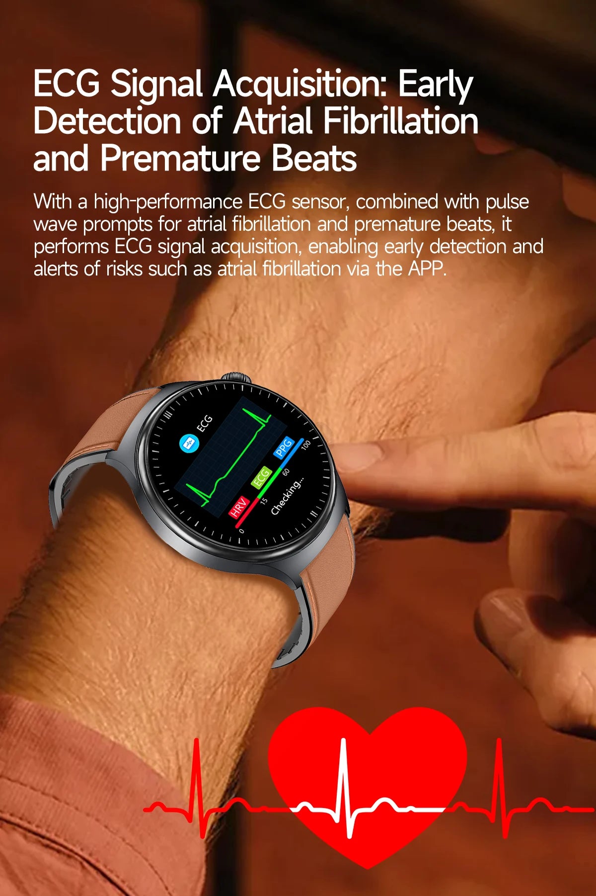 2026 New Micro Physical Examination Health SmartWatch Men ECG Uric Acid Lipids Blood Pressure BT Call Smartwatch For Android IOS
