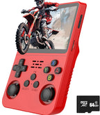 R36S Classic Retro Game Console with ARKOS System Video Games Single Card Portable Hand-held Gaming Console Kids Gift 3.5 Inch