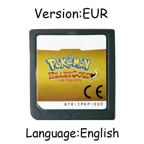 Pokemon Series DS Game Cartridge Video Game Console Card HeartGold SoulSilver Diamond Platinum Pearl Multilingual for NDS 3DS