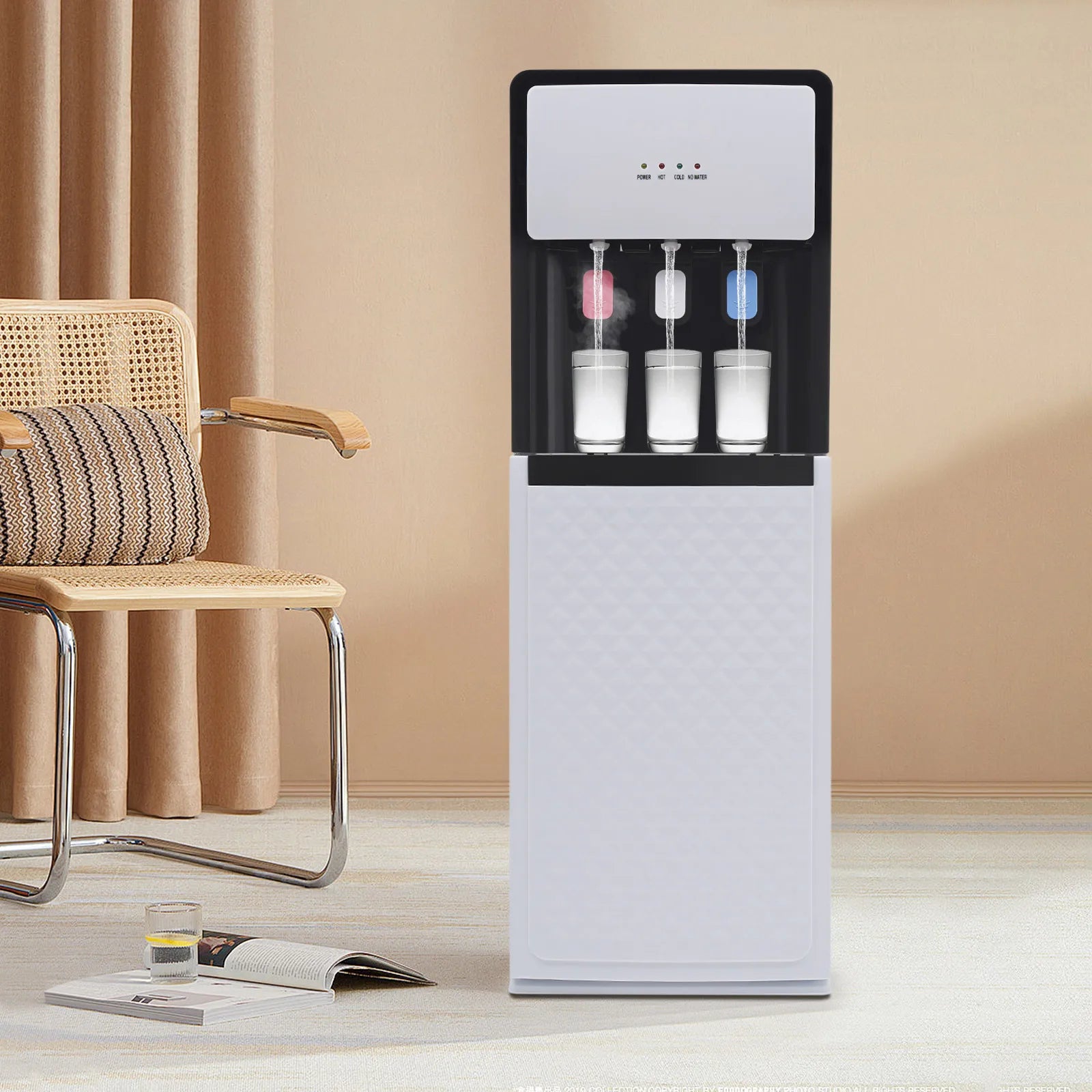 Bottom Loading Water Dispenser Versatile Freestanding Hot&cold Water Dispenser for Office, Home, Living Room White Main image