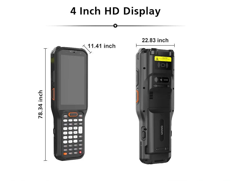 UROVO RT40 Digital Keyboard Pdas Android 10 4G Inventory Handheld Barcode Scanner Mobile Data Terminal Rugged Pda