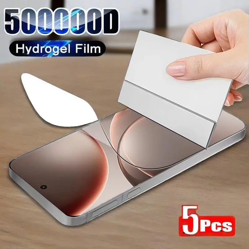 5Pcs Hydrogel Film For OPPO Find X9 X8 X7 X6 Pro Reno 14 13 FS Full Cover Screen Protector For OPPO Main image