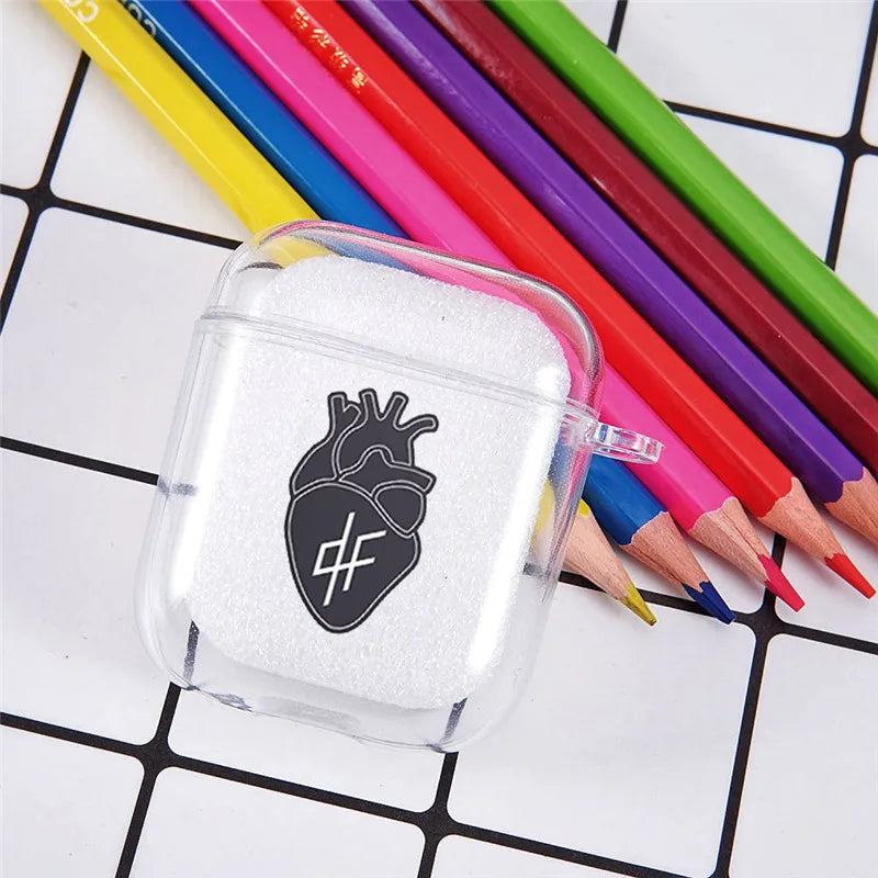 PNL QLF Rapper Singer Earphone Case For Apple AirPods 4 3rd 2 Pro3 Transparent Cover For Airpod 1 3 Letter Protective Box Shell Image secondaire du produit