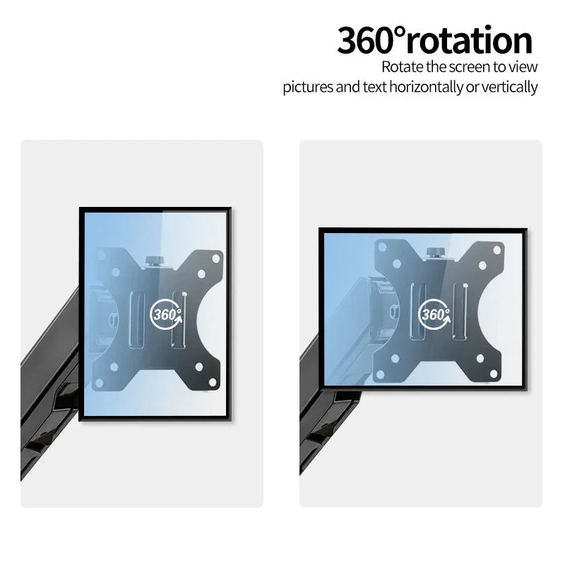 Single Monitor Mount Stand Up to 32 Inch 19.8lbs Universal VESA Desk Bracket Height Adjustable Computer Screen Holder
