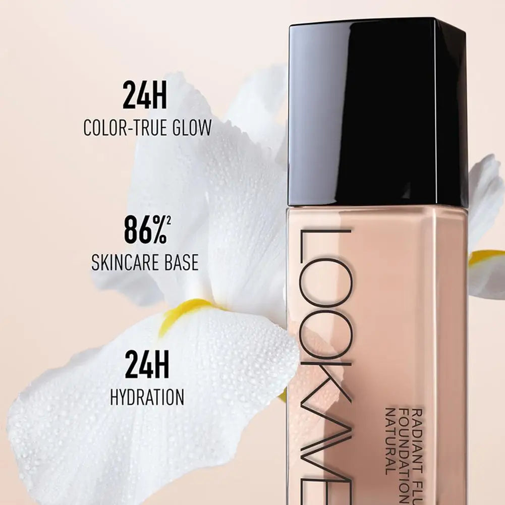 1Pcs Liquid Foundation Long Lasting Full Coverage Matte Cream CC Foundation Makeup Concealer Natural Liquid Base Moisturizing