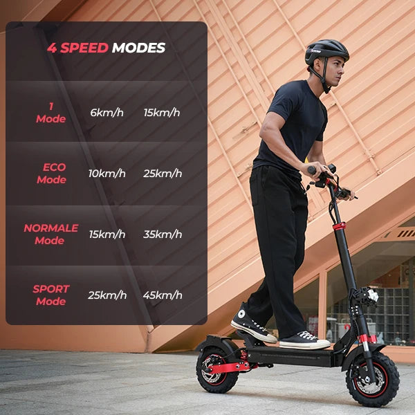 iScooter iX5S EScooters 48V15Ah Battery 1000W Motor EABS Braking System Electric Scooter 11" off-road Tire Aldult City E-Scooter