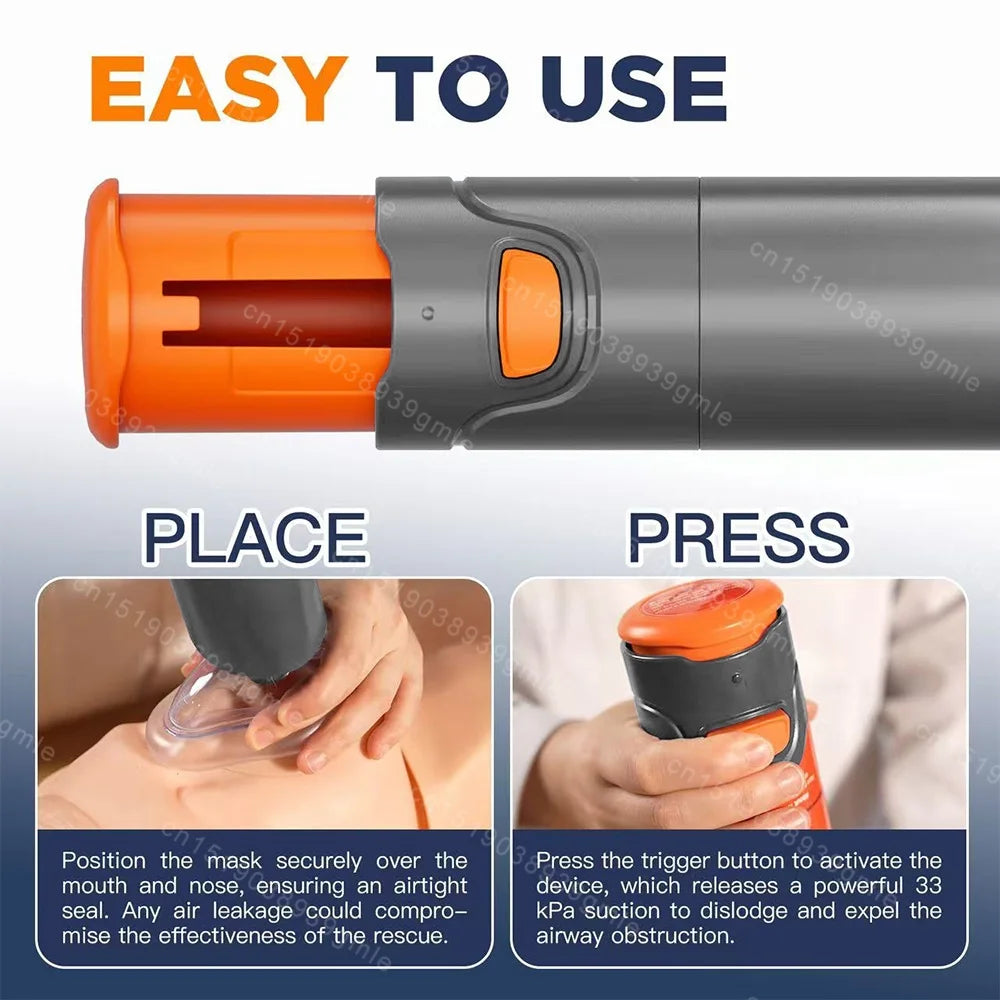 Auto CPR First Aid Choking Device Outdoor Home Choking Emergency Equipment Adults Children Breath Rescue Anti Suffocation Device