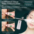 Nano Spray & Oxygen Infusion Facial Device - Hydrating & Brightening Machine for Home Spa, Portable High Pressure Skin Care Tool