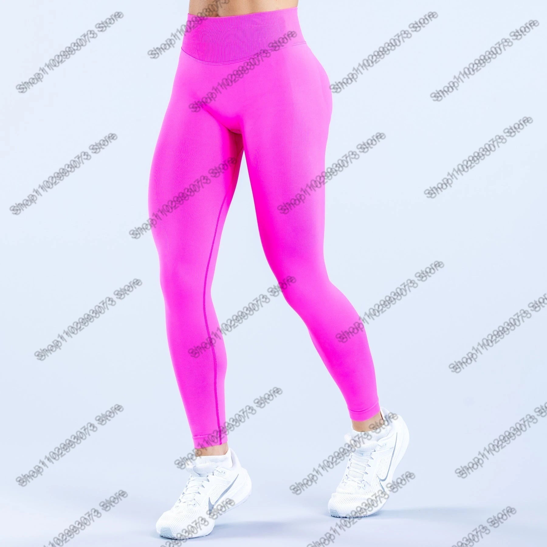 Women's High Waist Seamless Yoga Leggings Tummy Control Butt Lifting Workout Pants Soft Athletic Leggings for Gym Fitnes Running