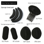 Hair Head Cushion Invisible Fluffy Puff Hair Pad Sponge Clip Bun Bump It Up Volume Hair Base Women Girls Styling Accessories